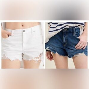 Bundle of 2 - NWOT Aerie “Daydream” distressed denim cutoff shorts - S